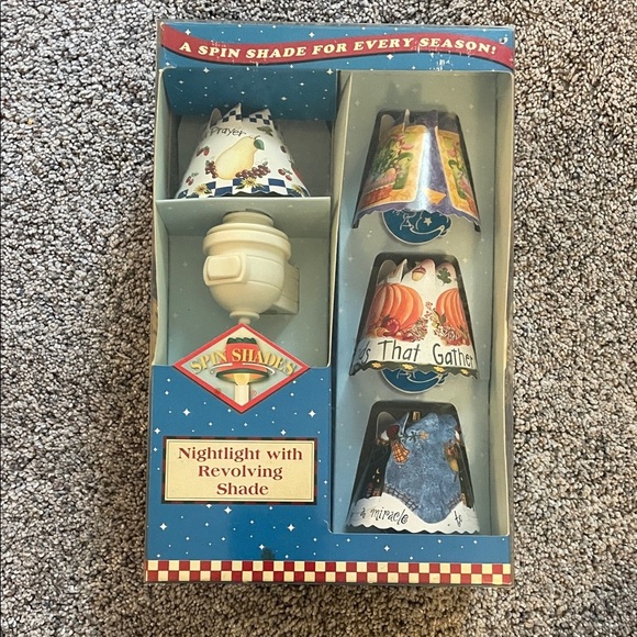 Spin shades night light with revolving shades cintage - Picture 1 of 2